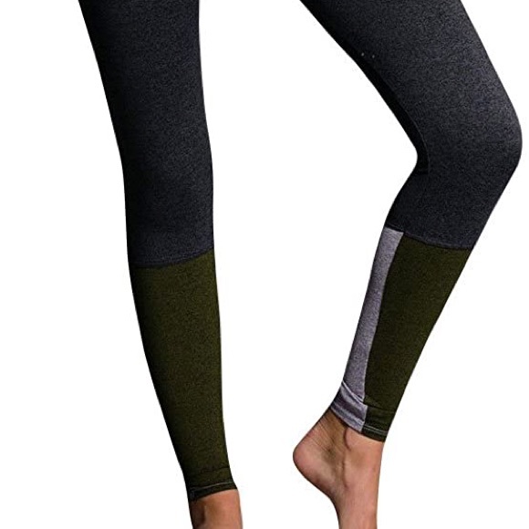 Onzie dark gray dipped leggings size small EUC - Picture 2 of 8